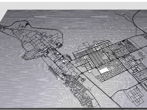 Cityscape Ras Tanura Saudi Arabia 3D Model