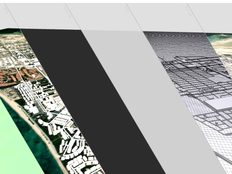 Cityscape Ras Tanura Saudi Arabia 3D Model