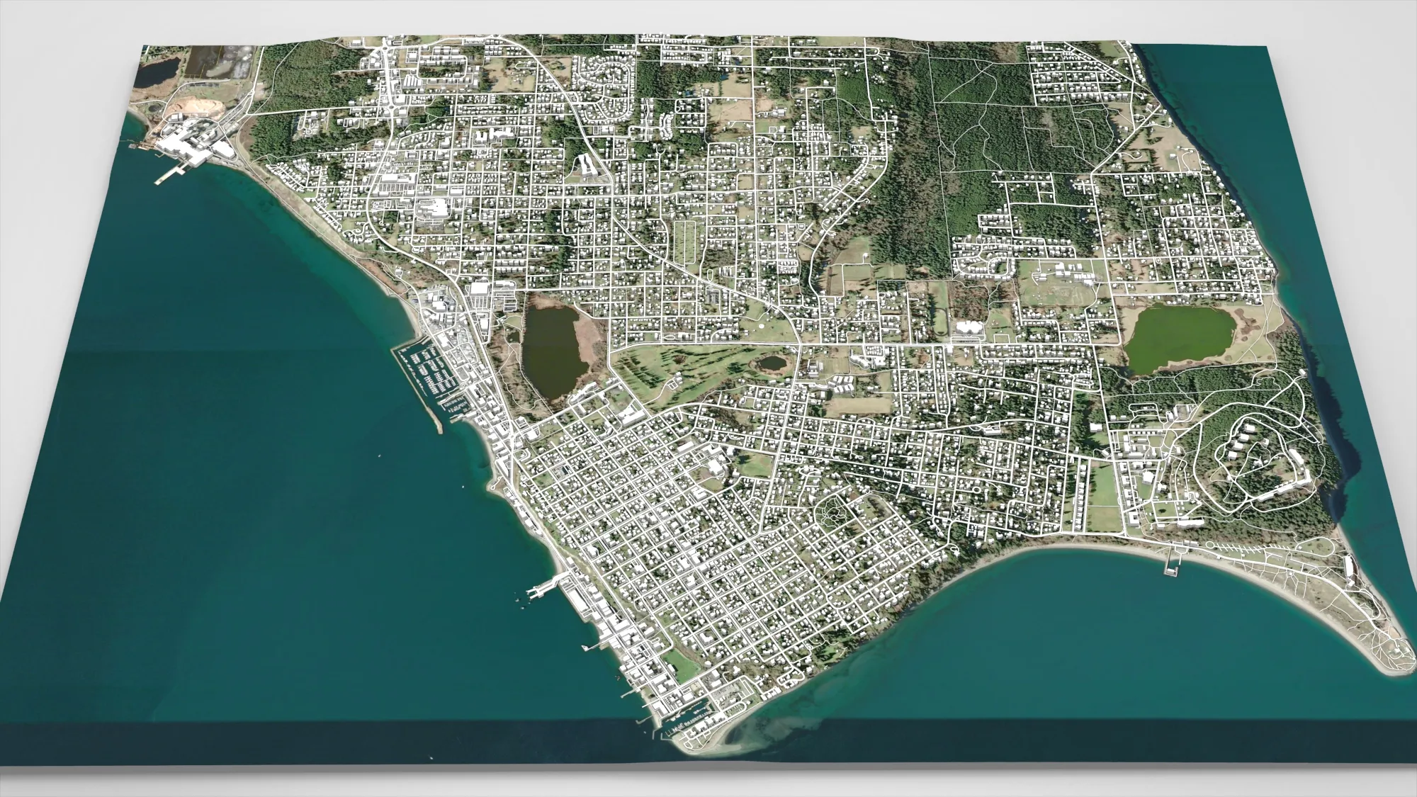 Port Townsend Jefferson County Washington USA 3D Model .c4d .max .obj .3ds .fbx .stl .blend 
