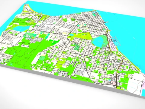 Port Townsend Jefferson County Washington USA 3D Model