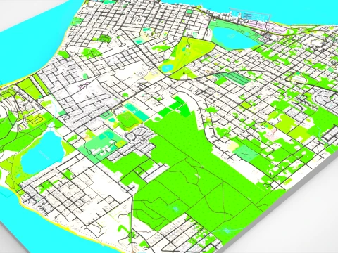 Port Townsend Jefferson County Washington USA 3D Model
