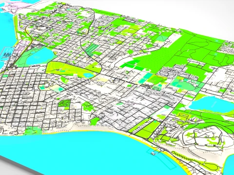 Port Townsend Jefferson County Washington USA 3D Model