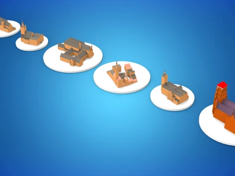 Best Gdansk Architectural Buildings 3D Model