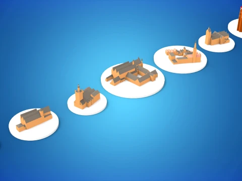 Best Gdansk Architectural Buildings 3D Model