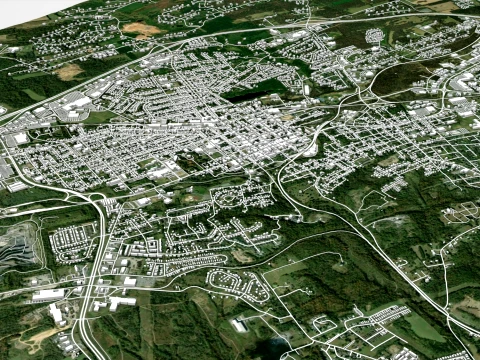 Cityscape Martinsburg United States 3D Model