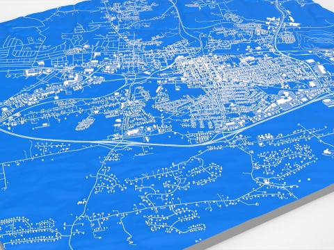 Cityscape Martinsburg United States 3D Model