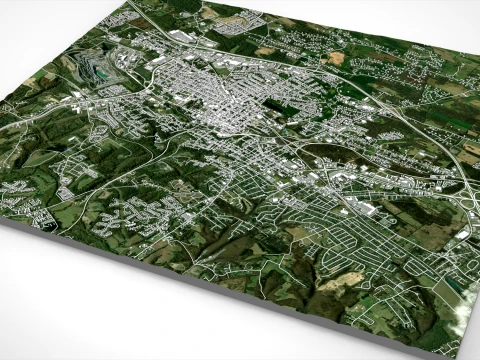 Cityscape Martinsburg United States 3D Model