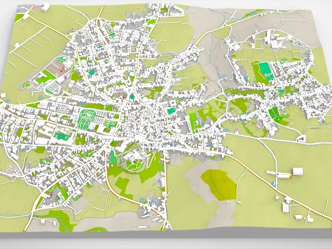 Cityscape Rabat Malta 3D Model