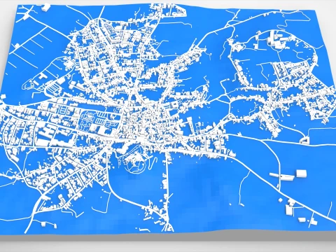 Cityscape Rabat Malta 3D Model