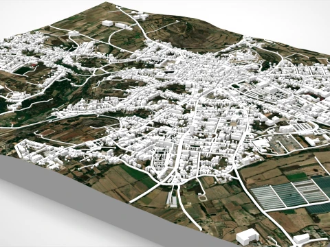 Cityscape Rabat Malta 3D Model