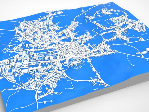 Cityscape Rabat Malta 3D Model