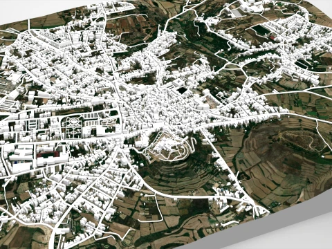 Cityscape Rabat Malta 3D Model
