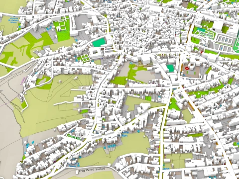 Cityscape Rabat Malta 3D Model