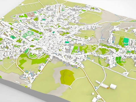 Cityscape Rabat Malta 3D Model