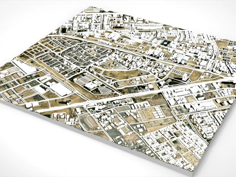 Cityscape Dammam Saudi Arabia 3D Model
