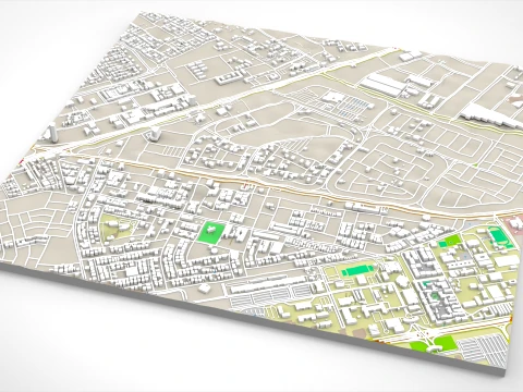 Cityscape Dammam Saudi Arabia 3D Model