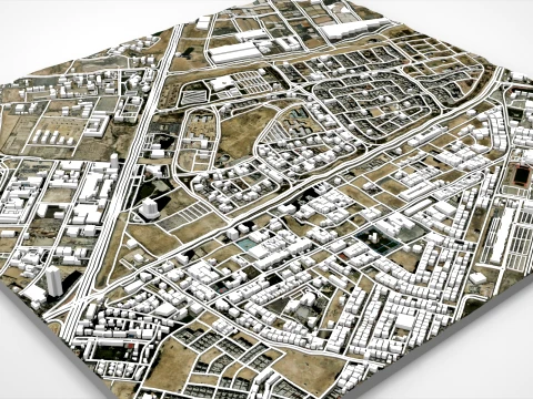 Cityscape Dammam Saudi Arabia 3D Model