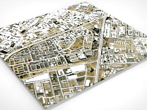 Cityscape Dammam Saudi Arabia 3D Model