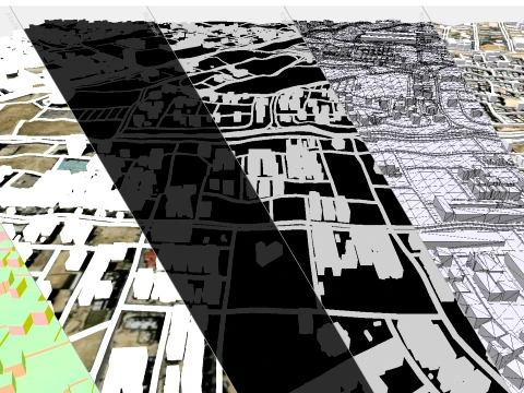 Cityscape Dammam Saudi Arabia 3D Model