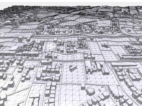 Cityscape Dammam Saudi Arabia 3D Model