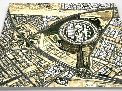 Cityscape Dammam Saudi Arabia Model 3D