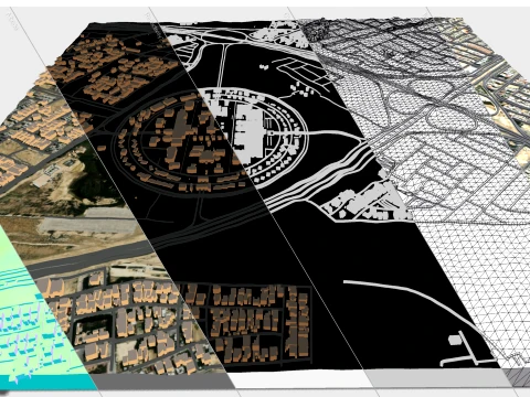 Cityscape Dammam Saudi Arabia 3D Model