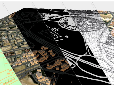 Cityscape Dammam Saudi Arabia 3D Model