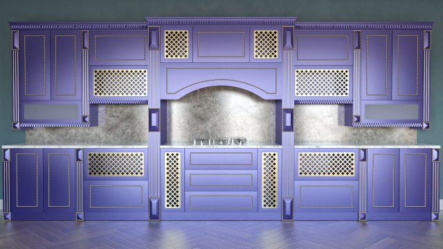 kitchen 3D Модель .c4d .max .obj .3ds .fbx .stl .blend 