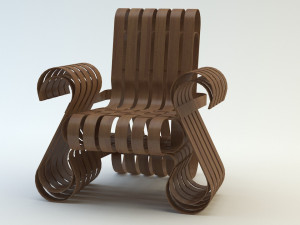 wooden chair 3D Model