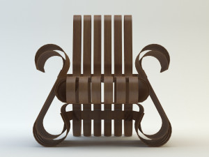 wooden chair 3D Model
