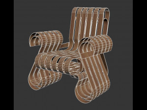 wooden chair 3D Model