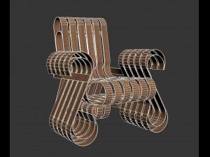 wooden chair 3D Model