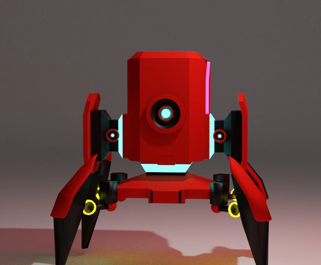robot 3D Model .c4d .max .obj .3ds .fbx .stl .blend 