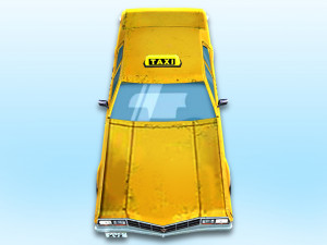 low poly taxi car 3D Model