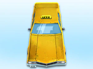 low poly taxi car 3D Model