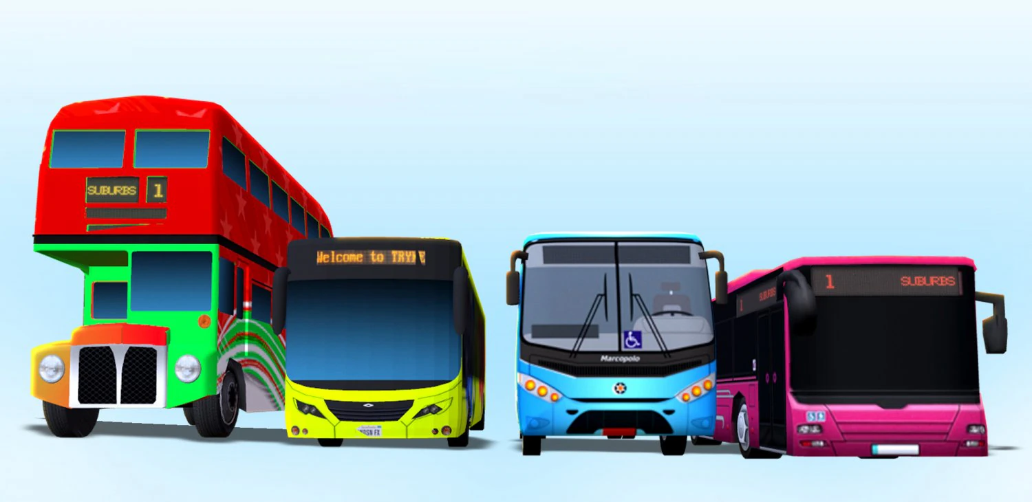 bus pack 3D Model .c4d .max .obj .3ds .fbx .stl .blend