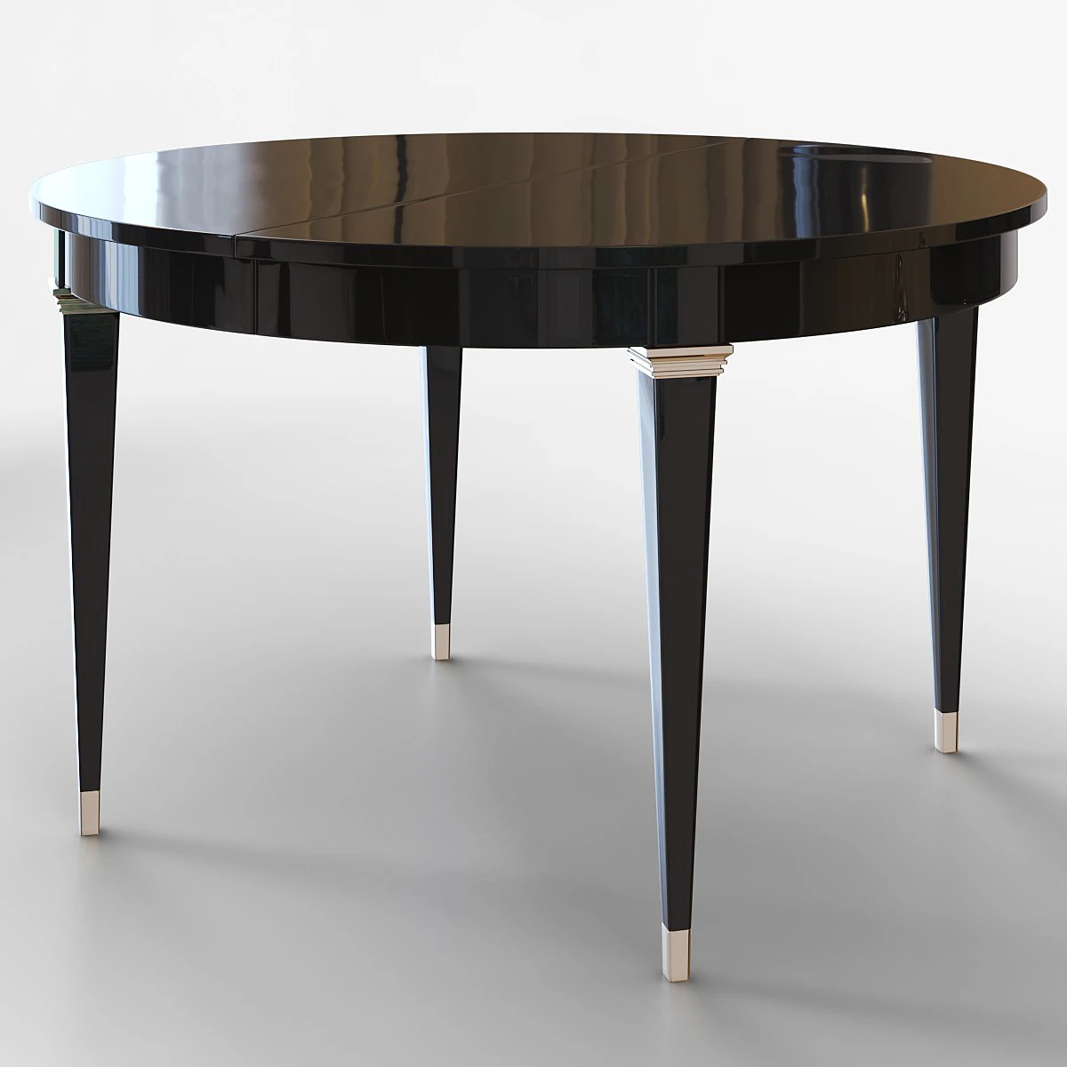art deco round dining table rsa 3D Model .c4d .max .obj .3ds .fbx .stl .blend 