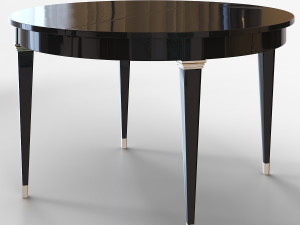 art deco round dining table rsa 3D 模型