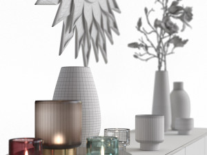 sideboard shodan la redoute decorative set Modello 3D