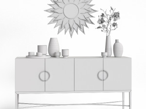 sideboard shodan la redoute decorative set Modello 3D