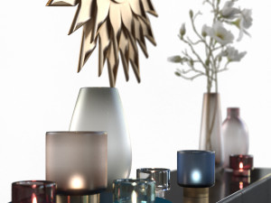 sideboard shodan la redoute decorative set Modello 3D