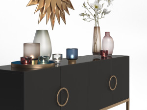 sideboard shodan la redoute decorative set Modello 3D