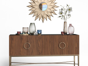 sideboard shodan la redoute decorative set Modello 3D