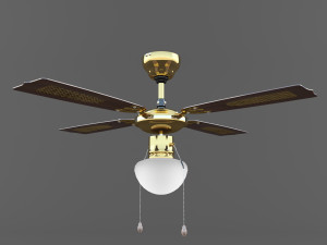 lyustra ventilyator eglo tiggano 3D Model