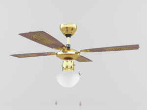 lyustra ventilyator eglo tiggano Modelo 3D