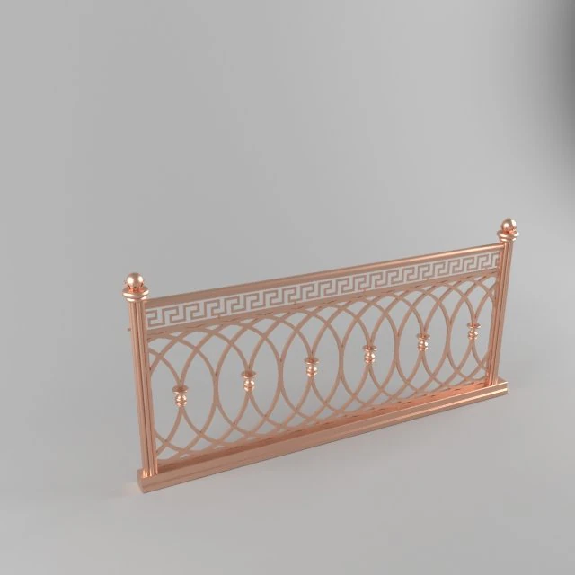 railing versache 3D Model .c4d .max .obj .3ds .fbx .stl .blend 