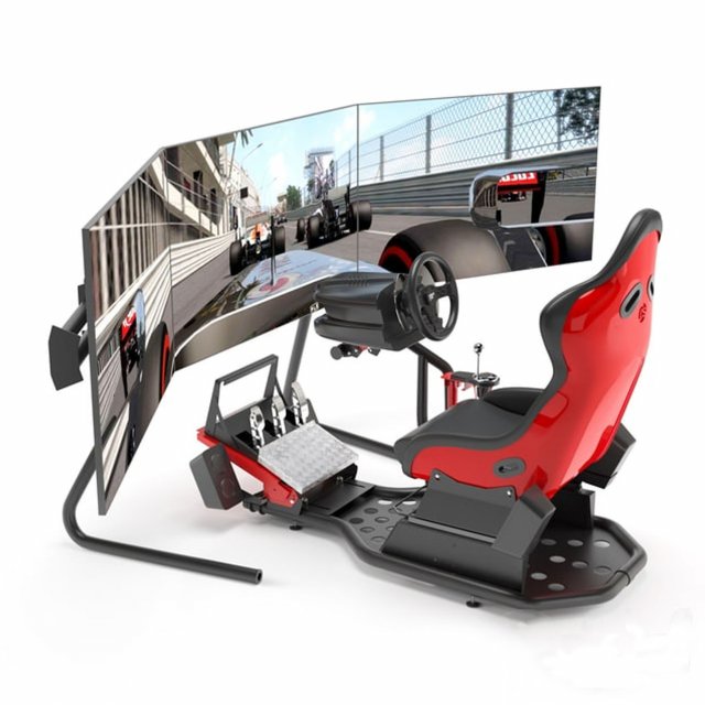 Racing Game Simulator Model 3D .c4d .max .obj .3ds .fbx .stl .blend 