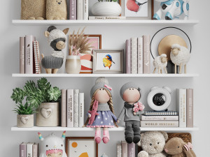 Decor Set for Girls 3D 모델