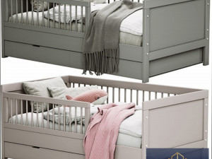 Childroom bed set 3D 모델