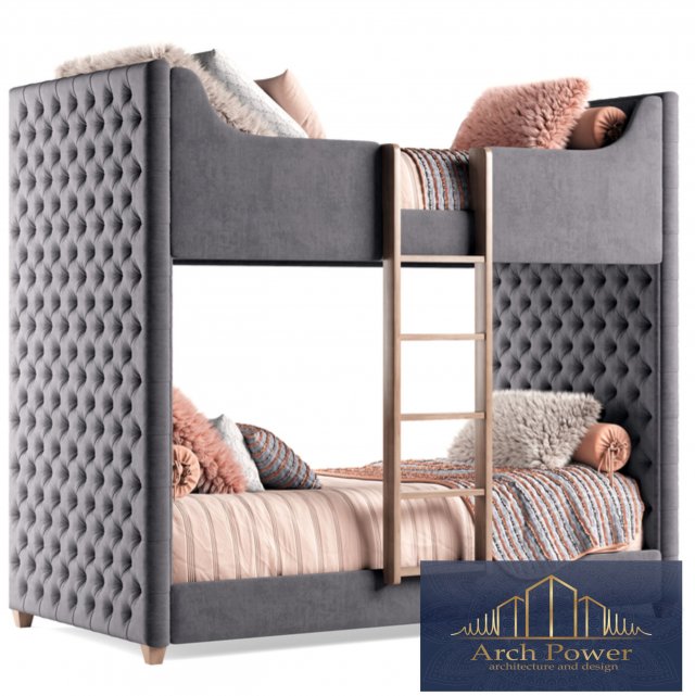 Rh Devyn Bed Modelo 3D .c4d .max .obj .3ds .fbx .stl .blend 